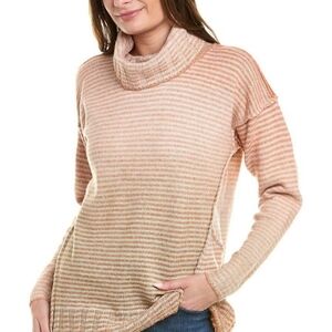 CABI Women's Ombre Sweater Long Sleeve Amber Turtleneck/Cowl  Orange Bro…